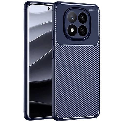 Redmi Note 14 Pro Plus K�l�f Auto Focus Karbon Kapak - Lacivert