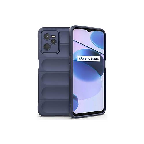 Realme C35 K�l�f Optimum Silikon - Lacivert