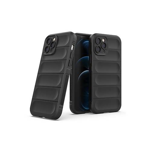 iPhone 12 Pro K�l�f Optimum Silikon - Siyah