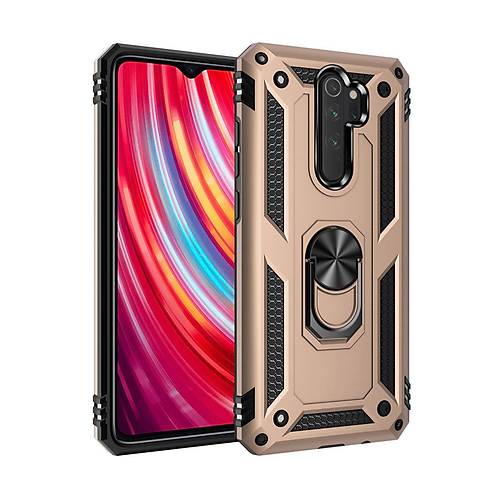 Redmi Note 8 Pro K�l�f Sofya Y�z�kl� Silikon Kapak - Gold