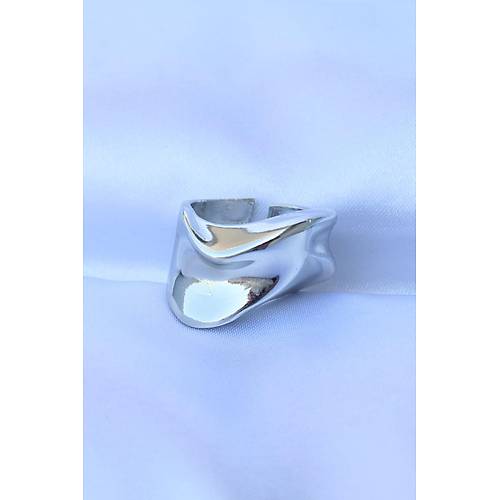 Pirin� G�m�� Renk Ayarlanabilir Kal�n Ezme Y�z�k