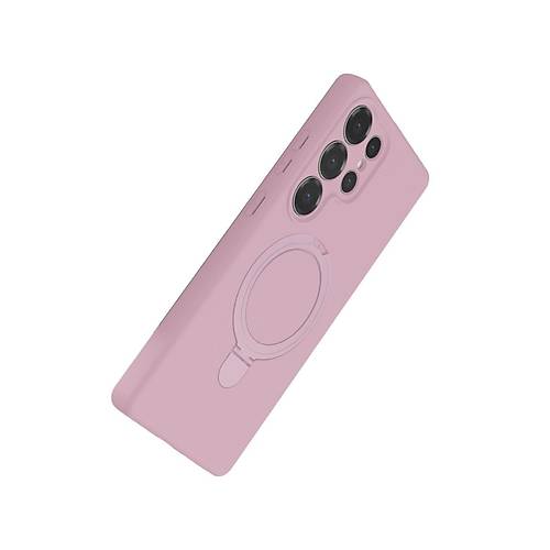 Galaxy S23 Ultra Regal Magsafe Standl� Kapak - A��k Pembe