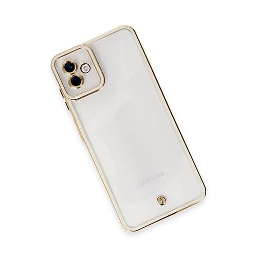 Galaxy A04 K�l�f Liva Lens Silikon - Beyaz