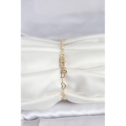 CM 14K Gold Renk Kalpli Zincir Model Kad�n Bileklik