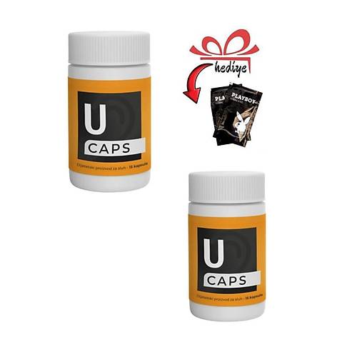 U Caps Erkeklere �zel Destekleyici 15'li x 2 ad. + Kayganla�t�r�c� Jelle