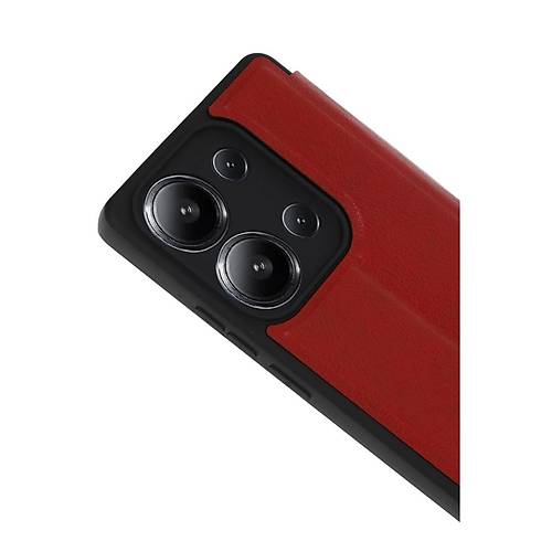 Redmi 15C 4G Flip Cover - K�rm�z�