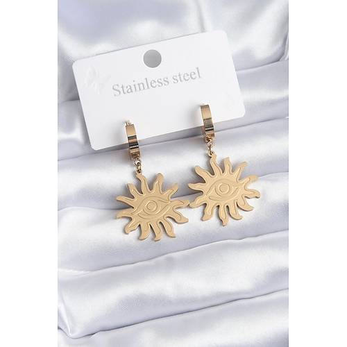 316L �elik Gold Renk G�ne� Model G�z ��leme Kad�n K�pe