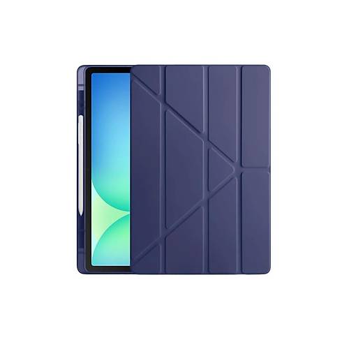 iPad Pro 11 (2024) K�l�f Kalemlikli Hugo Tablet K�l�f� - Lacivert