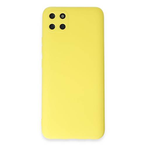 Realme C11 K�l�f Nano i�i Kadife Silikon - Sar�