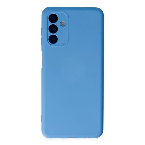 Galaxy A04S K�l�f Nano i�i Kadife Silikon - Mavi