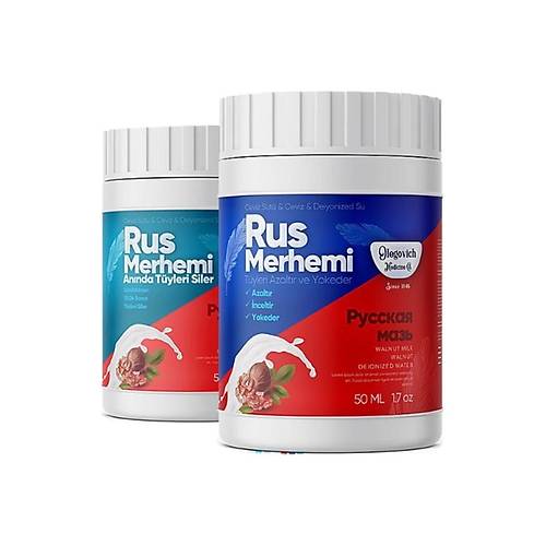 Olegovich Medicine Rus Merhemi 50 Ml ( T�y D�k�c� - T�y Azalt�c� ) 2'Li Set