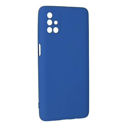 Galaxy M51 K�l�f Nano i�i Kadife Silikon - Mavi