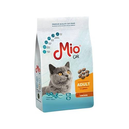 Deri ve T�y Sa�l��� Destekli Yeti�kin Somonlu ve Tavuklu Kedi Mamas� 1kg