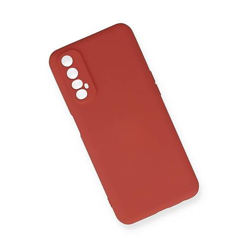 Realme 7 K�l�f Nano i�i Kadife Silikon - Kiremit