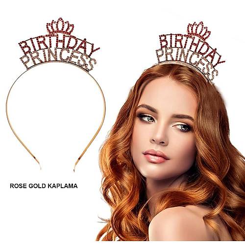 Birthday Princess Kristal Ta� � Rose Gold Kaplama