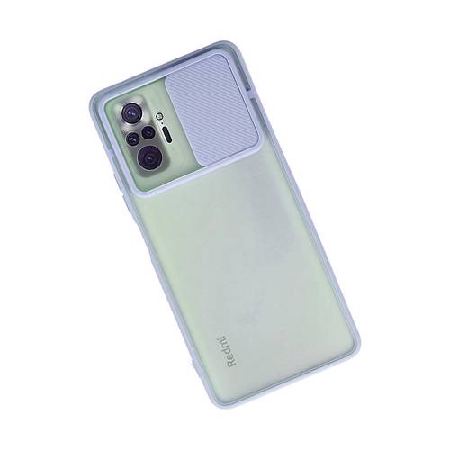 Redmi Note 10 Pro K�l�f Palm Buzlu Kamera S�rg�l� Silikon - Lila