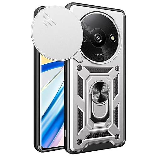 Redmi A3 4G K�l�f Pars Lens Y�z�kl� Silikon - G�m��