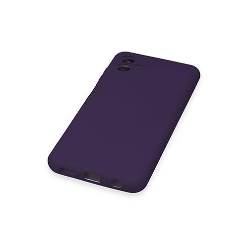Galaxy A04 K�l�f Nano i�i Kadife Silikon - Mor