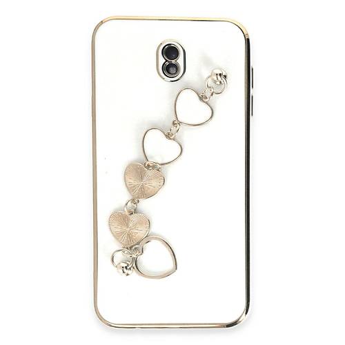 Galaxy J7 Pro / J730 K�l�f Esila Silikon - Beyaz