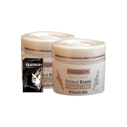 Three Brand Arnavut Kremi 1+1 Whitening Cream Akl�k Kremi 100 ml + 1 Tane Hediye Jel