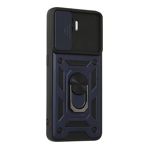 Reno 5 Lite K�l�f Pars Lens Y�z�kl� Silikon - Lacivert