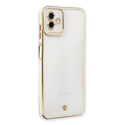 Galaxy A04 K�l�f Liva Lens Silikon - Beyaz