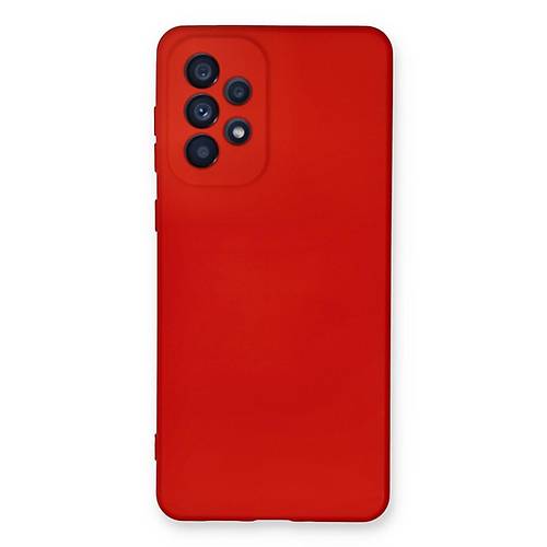 Galaxy A33 5G K�l�f Nano i�i Kadife Silikon - K�rm�z�
