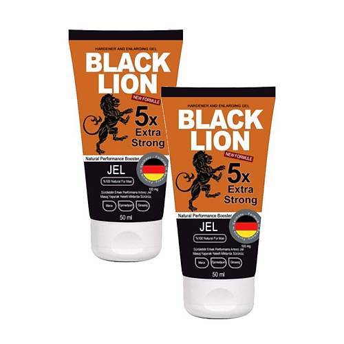 Black L�on Jel Sertle�tirmeli B�y�tmeli Erkek Kremi 50ml X 2 Adet