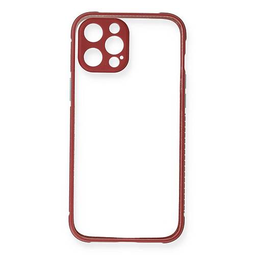 iPhone 12 Pro K�l�f Miami �effaf Silikon - Fu�ya