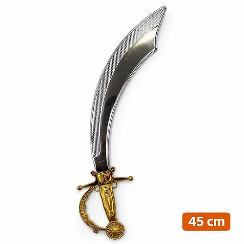 Parlak Metal G�r�n�ml� Plastik Korsan K�l�c� 45 cm