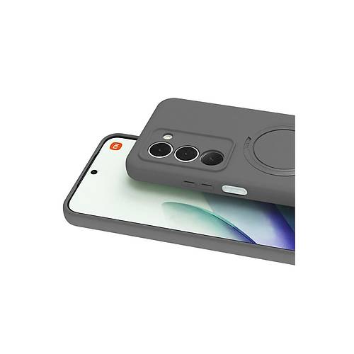 Redmi 15 4G Regal Magsafe Standl� Kapak - Titan Gri
