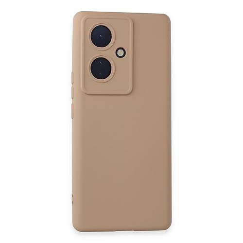V29 Lite K�l�f Nano i�i Kadife Silikon - Pudra