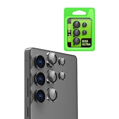 Galaxy S25 Ultra Raze Metal Kamera Lens - Siyah
