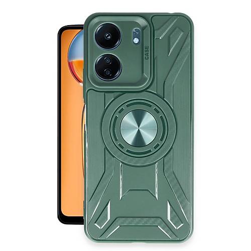 Redmi 13C K�l�f Lincoln Silikon - Koyu Ye�il