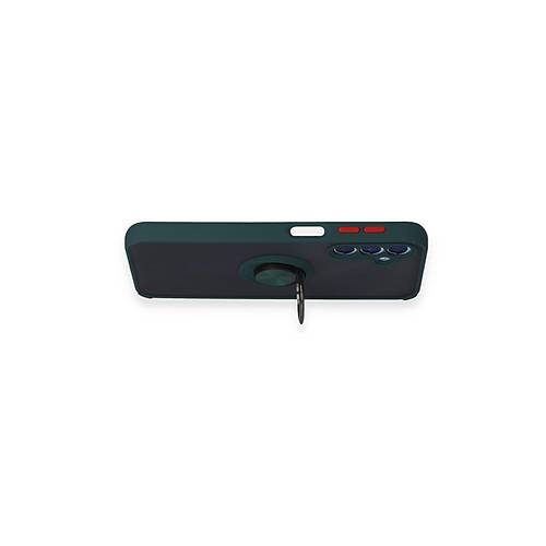 Galaxy M34 5G K�l�f Montreal Y�z�kl� Silikon Kapak - Ye�il
