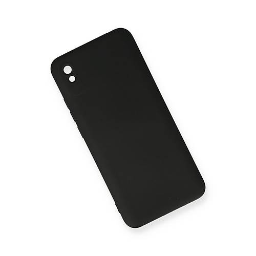Redmi 9A K�l�f Nano i�i Kadife Silikon - Siyah