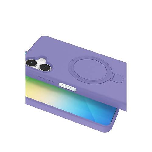 Galaxy A06 Regal Magsafe Standl� Kapak - Lila