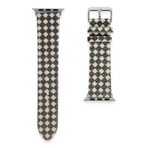 Watch 42mm Karo Motif Kordon - Siyah