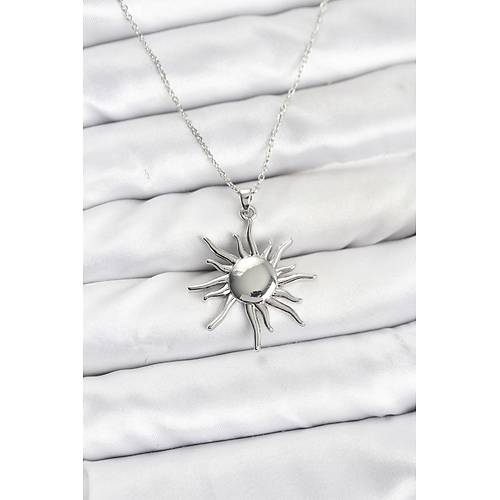 316L �elik Zincir G�m�� Renk G�ne� Model Kad�n Kolye