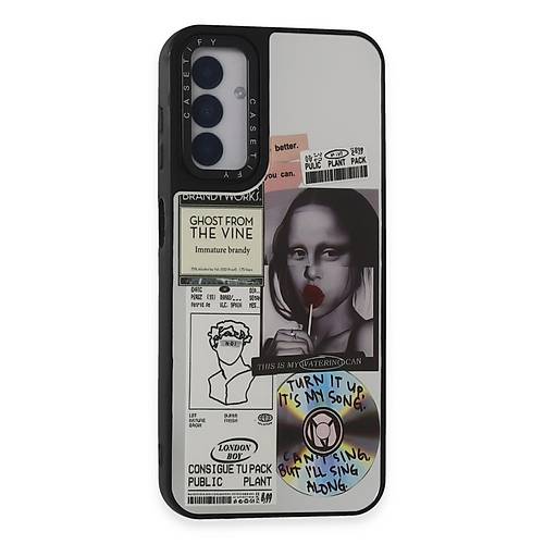 Galaxy M14 5G K�l�f Mirror Desenli Kapak - Mirror - 2