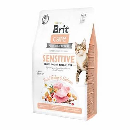 Sensitive Hypoallergenic Hindili ve Somonlu Tah�ls�z Yeti�kin Kedi Mamas� 2 Kg