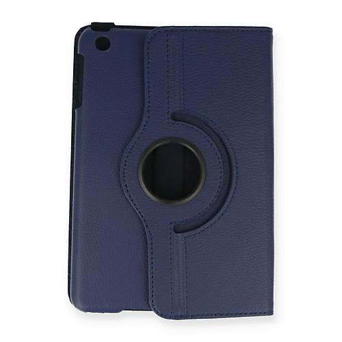 iPad Mini 1 K�l�f 360 Tablet Deri K�l�f - Lacivert