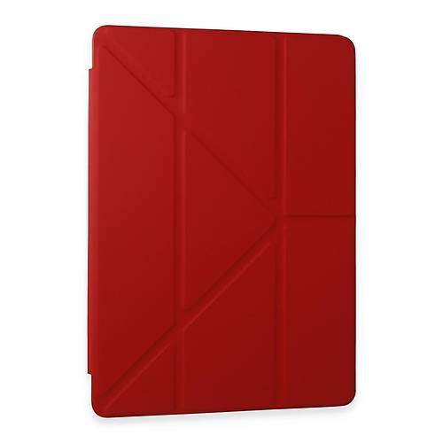 Galaxy Tab A9 Plus K�l�f Kalemlikli Mars Tablet K�l�f� - K�rm�z�