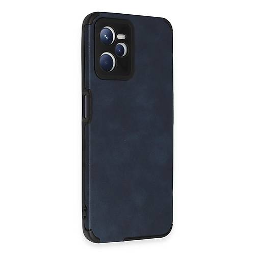 Realme C35 K�l�f Loop Deri Silikon - Lacivert