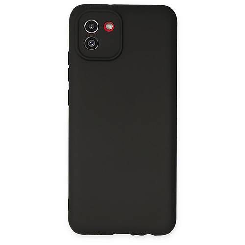 Galaxy A03 K�l�f First Silikon - Siyah