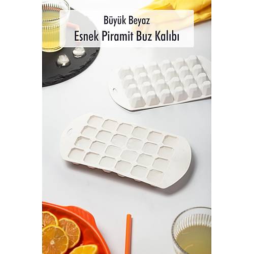 B�y�k Beyaz Piramit Buz Kal�b� (13*24*2 cm)