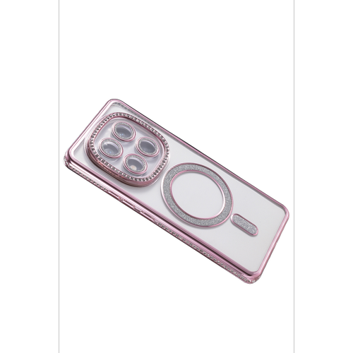 Redmi Note 15 Pro Plus 5G Joke Simli Magneticsafe K�l�f - Pembe