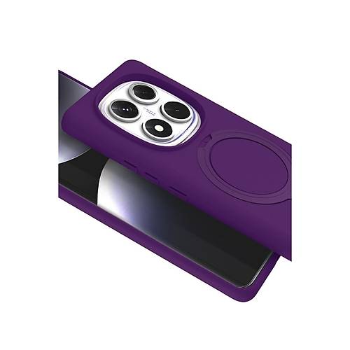Redmi Note 14 Pro 5G Regal Magsafe Standl� Kapak - Derin Mor