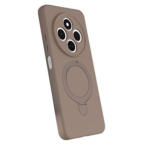 Redmi 14C Regal Magsafe Standl� Kapak - ��l Titanyum