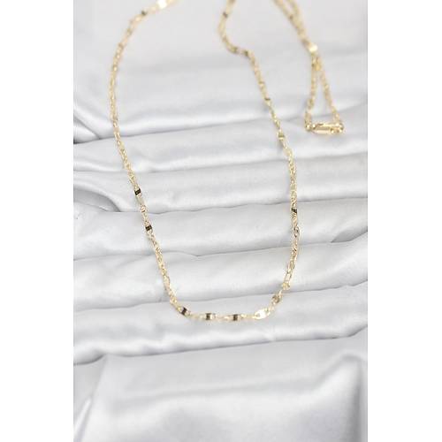 CM 14K Gold Renk Yass� Gemici Zincir Model 60 cm Kad�n Kolye